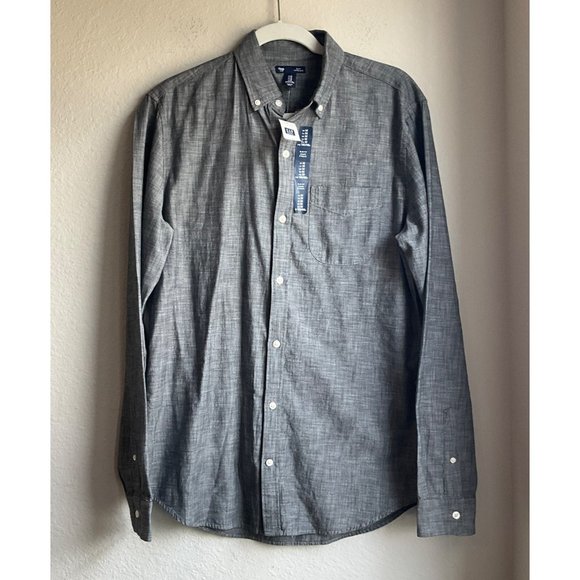 GAP Other - New GAP Men's Button Down Long Sleeve Shirt Cotton/Chambray Size Medium